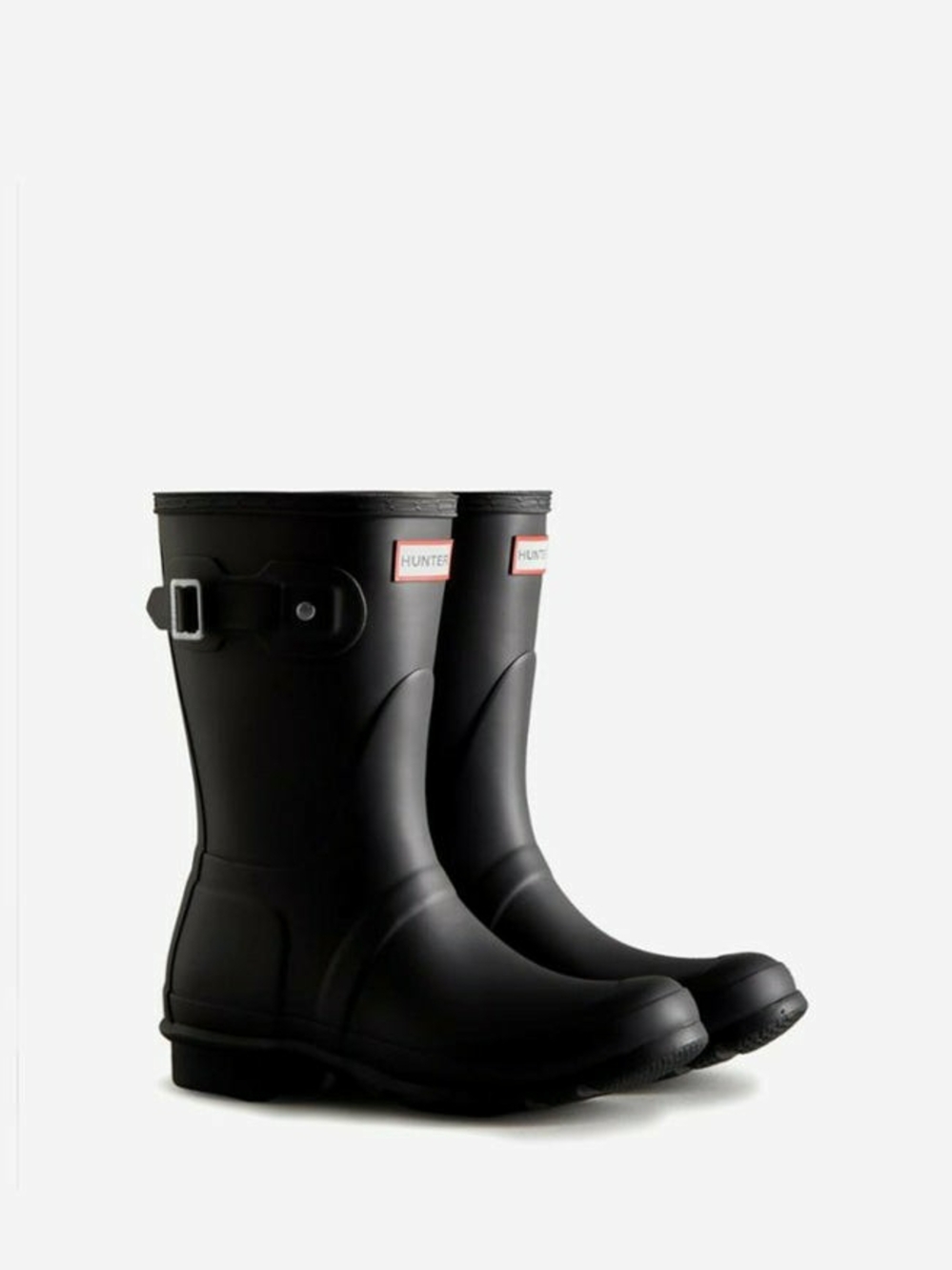 Hunter Short Matte Black Rain Boots US 7